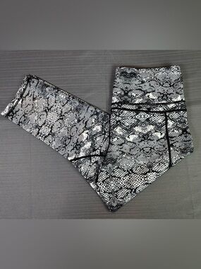 Zyia Active Leggings Womens 12 Snake Print High Rise Workout Yoga Pants